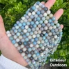 Rare Natural Blue Trolleite Healing Crystals Beads For Jewelry Making Bracelet Necklace Accessories 15'' 6mm 8mm 10mm 3