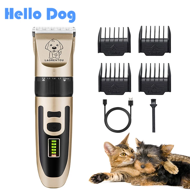 

Electric Pet Clipper Dog Grooming Hair Cutting Machine Rechargeable Cat Dog Professional Haircut Trimmer Pets Shaver Set
