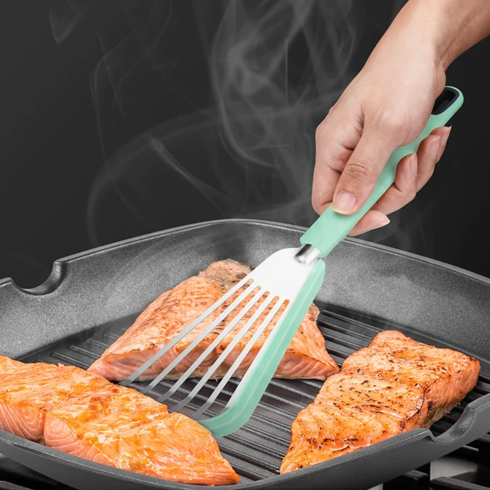 1PC high temperature resistant, non-slip, pan spatula, anti-scald, deep frying fish spatula
