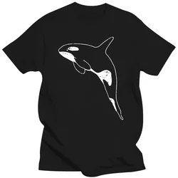 brand tee-shirt tops t shirt for man beach top tees Killer Whale T Shirt Orca Aquatic Sea Ocean Distressed Tee