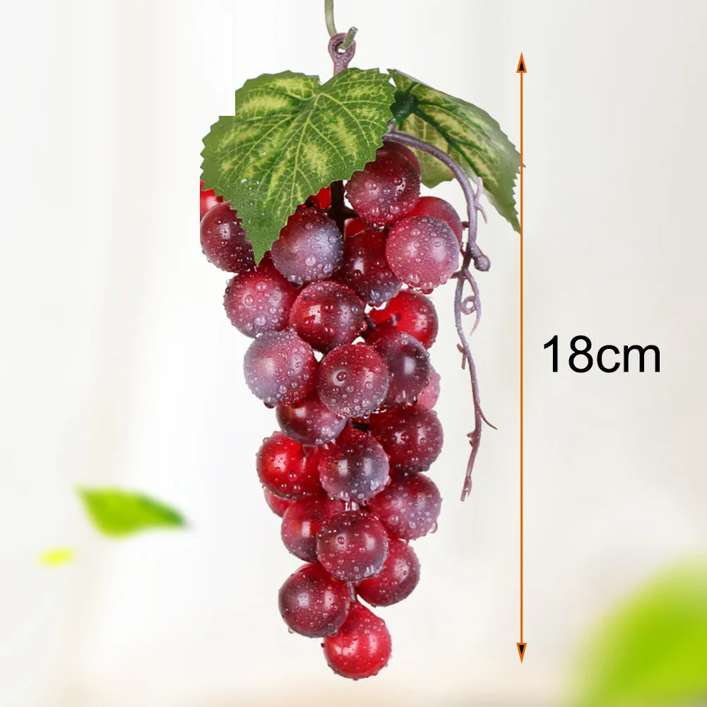 Artificial Grapes High Simulation Plastic Fruit for Photo Props Shop Display Home Office Decor