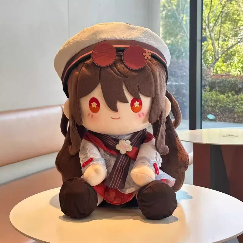 Pre-sale Genshin HuTao 40cm  Cotton doll Kawaii Anime action figures peripheral Unique desktop decoration Toy Room Decoration