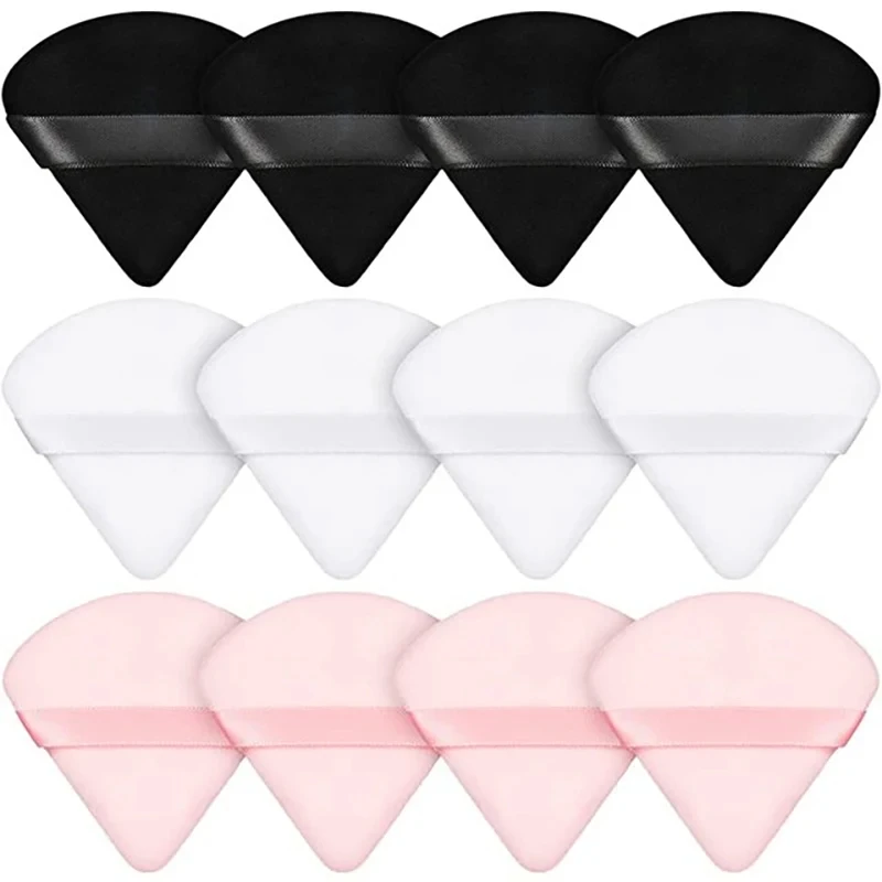 12Pcs Triangle Velvet Powder Puff Make Up Sponges for Face Eyes Contouring Shadow Seal Cosmetic Foundation Makeup Tool 6