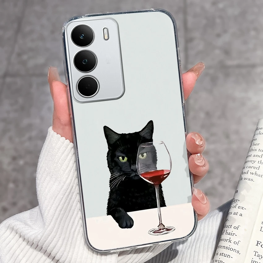 Fashion Astronaut Pattern Transparent Phone Case - Anti-Fingerprint TPU Clear Back Cover