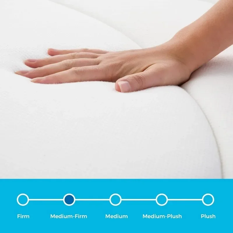Linenspa 8 Inch Memory Foam and Spring Hybrid Mattress - Medium Firm Feel - Bed in a Box - Quality Comfort and Adaptive Support 4