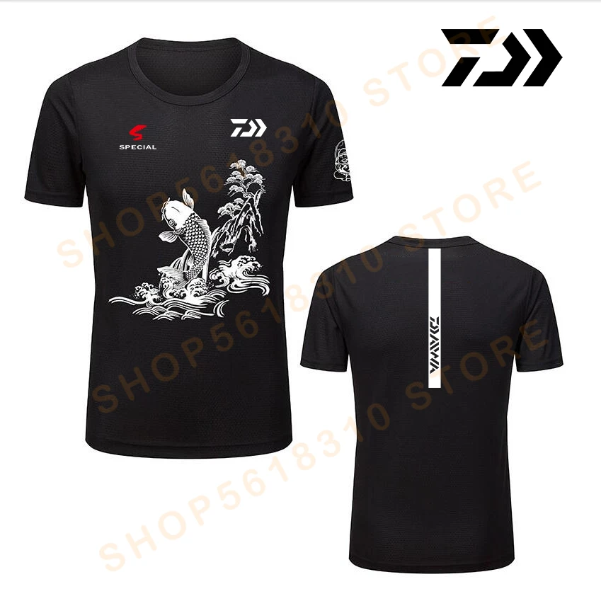 Daiwa Men Fishing Clothing Outdoor Men Daiwa Fishing Shirt Summer