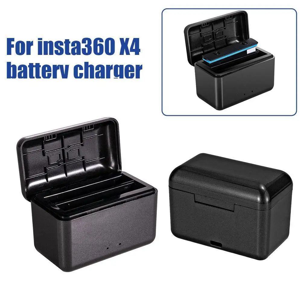 

Fast Battery Charger Hub for Insta360 X4 Ultimate 8K 360 Action Camera Battery Charging Station with Misro SD Card Slots