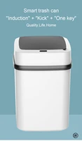 Kitchen Trash Bin 13L Bathroom Touch Trash Can In The Toilet Smart Garbage Bucket Waste Bins Dustbin Smart Trash Can Kitchen 6