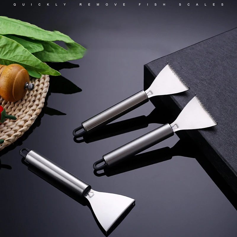 1pc Stainless Fish Scales Scraping Graters Fast Remove Cleaning Peeler Scraper Bone Tweezers Tool Gadges Kitchen Accessorie