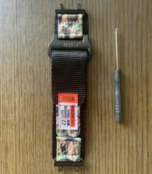 Durable Nylon Smartwatch Strap - Sporty and Versatile Bracelet Accessories - T - rex 2 (Black camo)