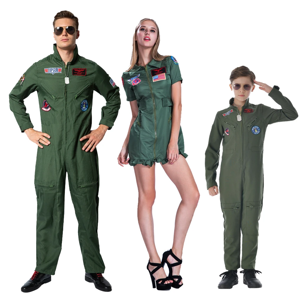 Top Gun Movie Cosplay American Airforce Uniform Halloween Costumes For