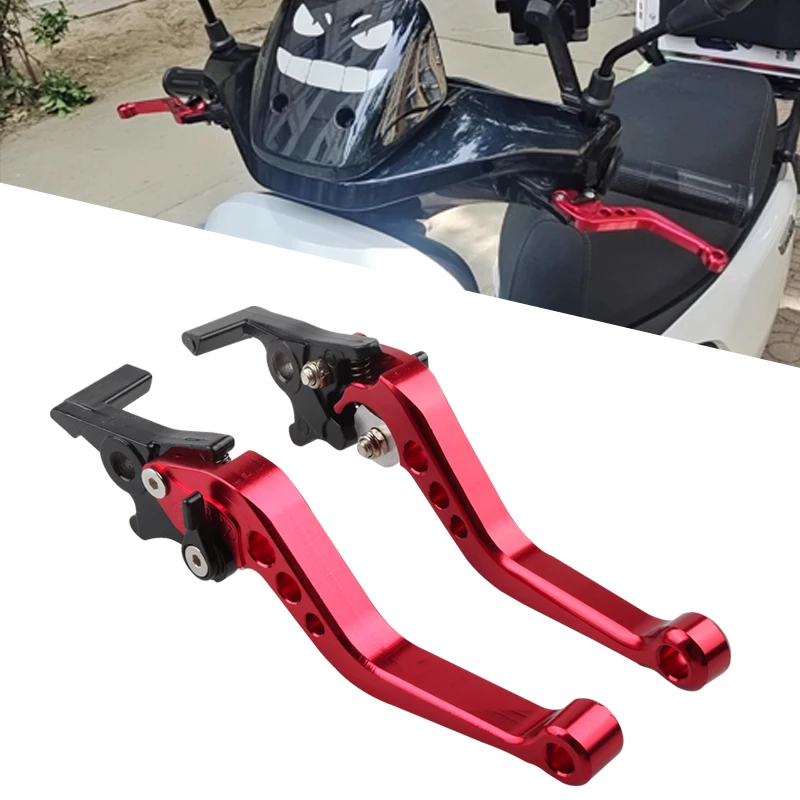 

Universal Motorcycle Scooter Electric Bike Duble Disc Brake Lever Handle Adjustable Brake Clutch Levers