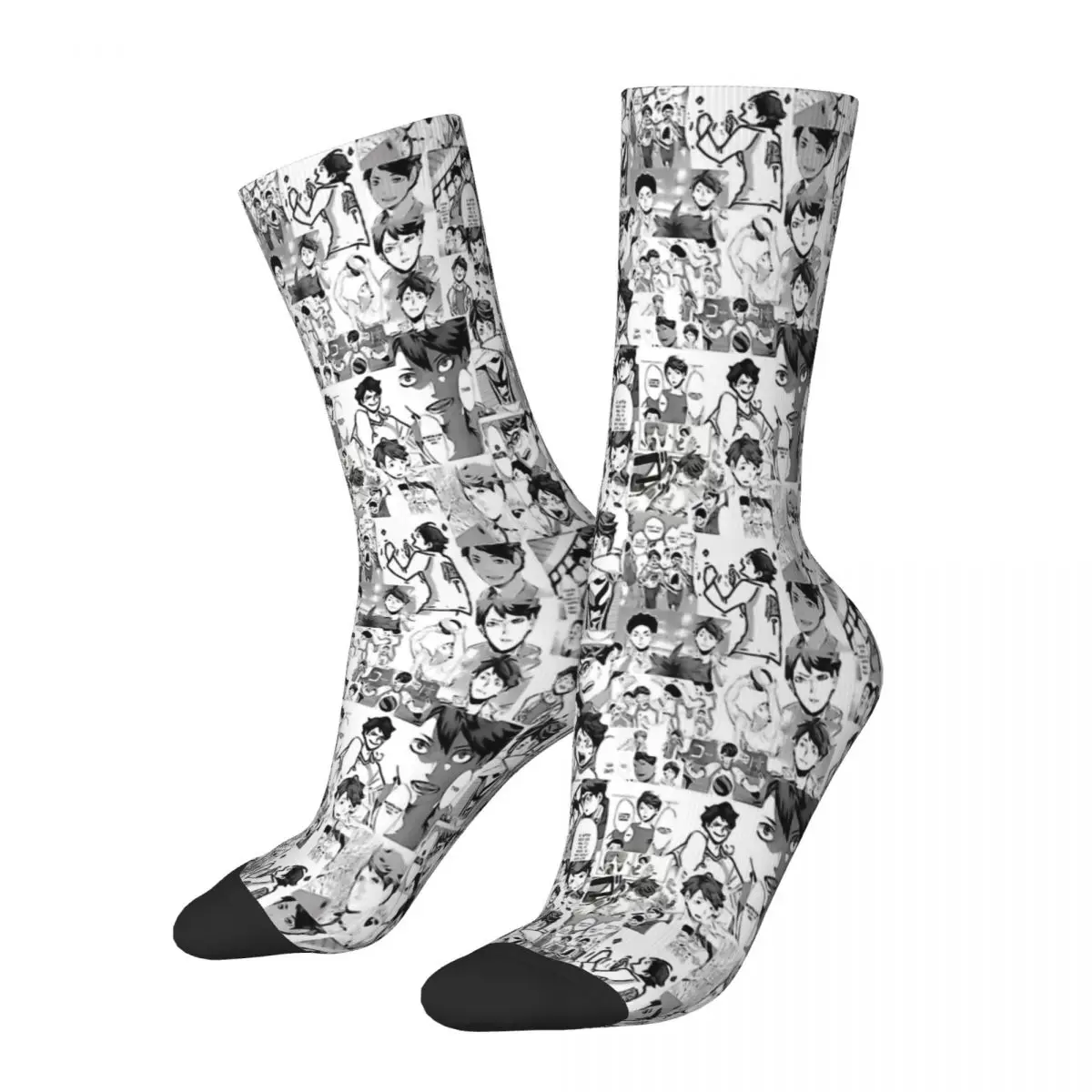 

Funny Crazy Sock for Men Oikawa Hip Hop Vintage Haikyuu Happy Quality Pattern Printed Boys Crew Sock Novelty Gift