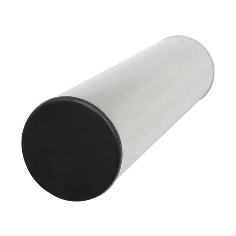 583F Stainless Steel Cylinder Shaker Portable Sand Shaker Metal Hand Percussion