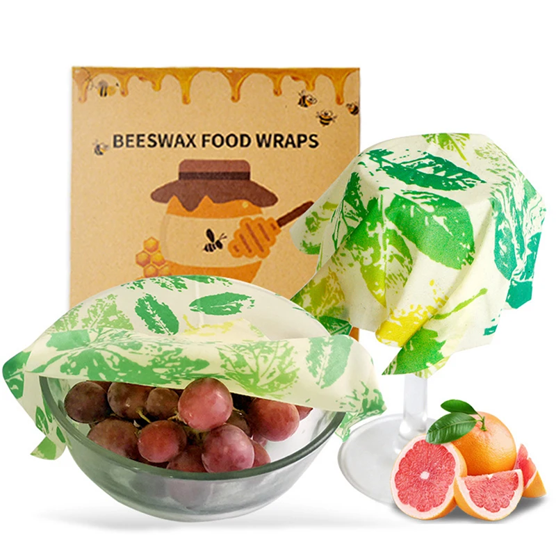 

Reusable Storage Wrap Sustainable Organic Fruit Vegetable Cheese Food Wrapping Paper BPA & Plastic Free Beeswax Food Wrap
