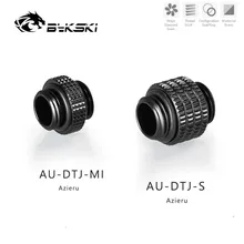 

Azieru Water Cooling AU-DTJ-MI/ AU-DTJ-S,G1/4' MaleTo Male Fittings,M To M Connector for PC Water Cooling Syseter,Black/Silver