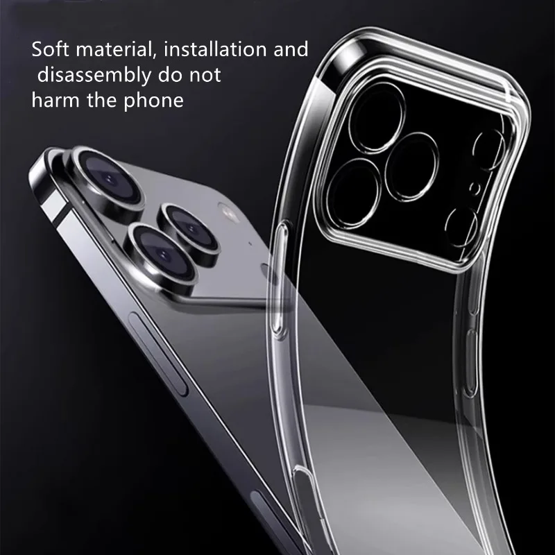Ultra-Clear Non-Yellowing Silicone Phone Case - Soft Transparent Back Cover
