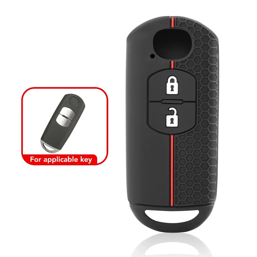 Silicone Remote car Key Cover Case For Ma 2 3 4 Button