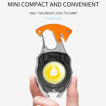 Orange multitool flashlight