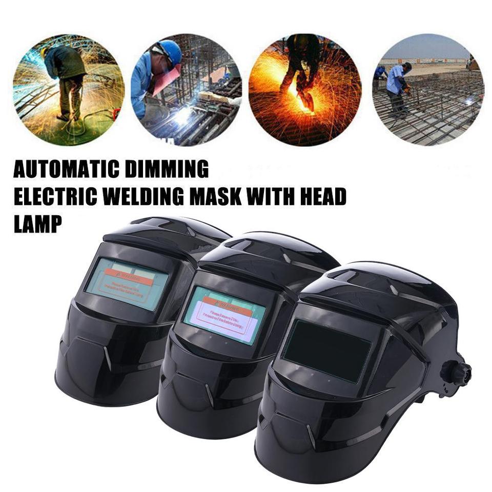Automatic Darkening Solar Welding Helmet Light Filter Mask for Soldering Work Welding Light Changing Welding Mask 1PCS