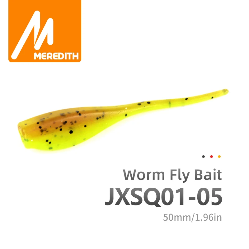 MEREDITH Fishing Lures 50pcs 5cm 1g STINGER SHAD SOFT BAIT SOFT PLASTIC