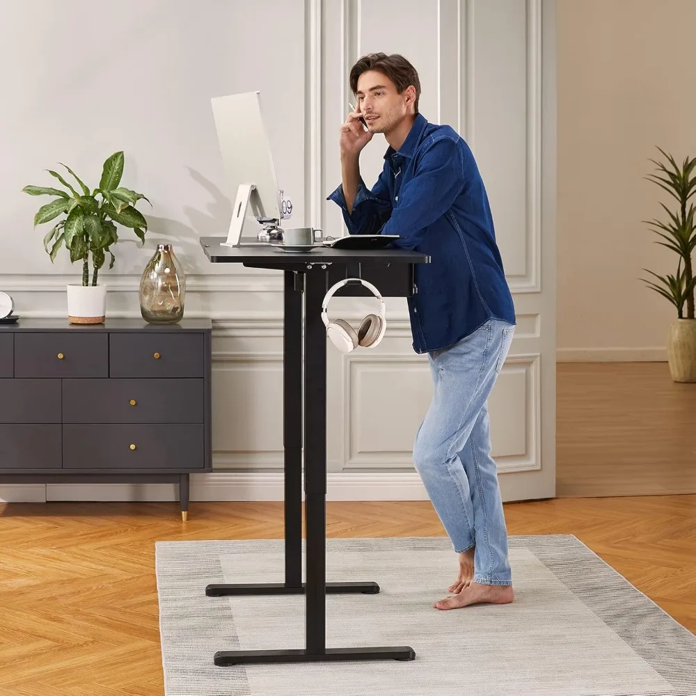 Electric Stand up Desk Frame Height Adjustable Table Legs Sit Stand Desk Frame Up to 47.2" Ergonomic Standing Desk Base 4