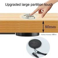 12V LED Dimmable Touch Sensor Switch Penetrating Wood Panel Smart Home Customized Dimmer for Lighting Control