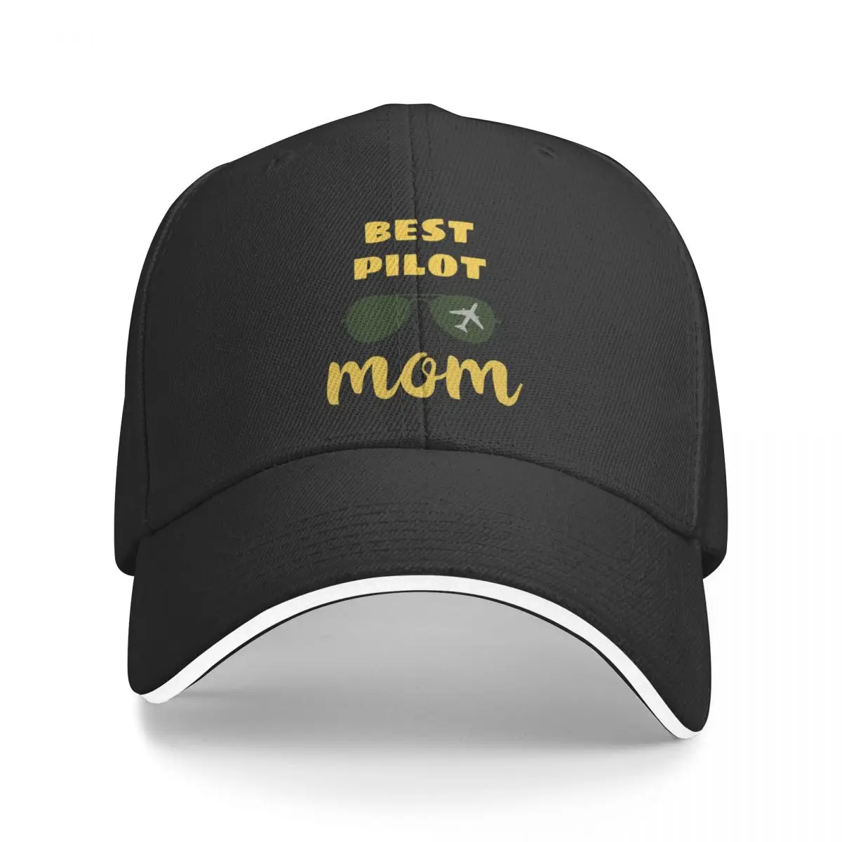 

New Pilot Mom | Pilot Mother | Aviator Sunglasses Design Baseball Cap Caps Big Size Hat hard hat Hats Man Women's