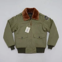 BOB DONG B-10 Bomber Jacket Vintage Style Flight Clothing Warm Wool Lined Short Coat 1