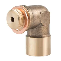 90 Degree Oxygen Sensor Adapter Brass Elbow Fitting M18*1.5 1