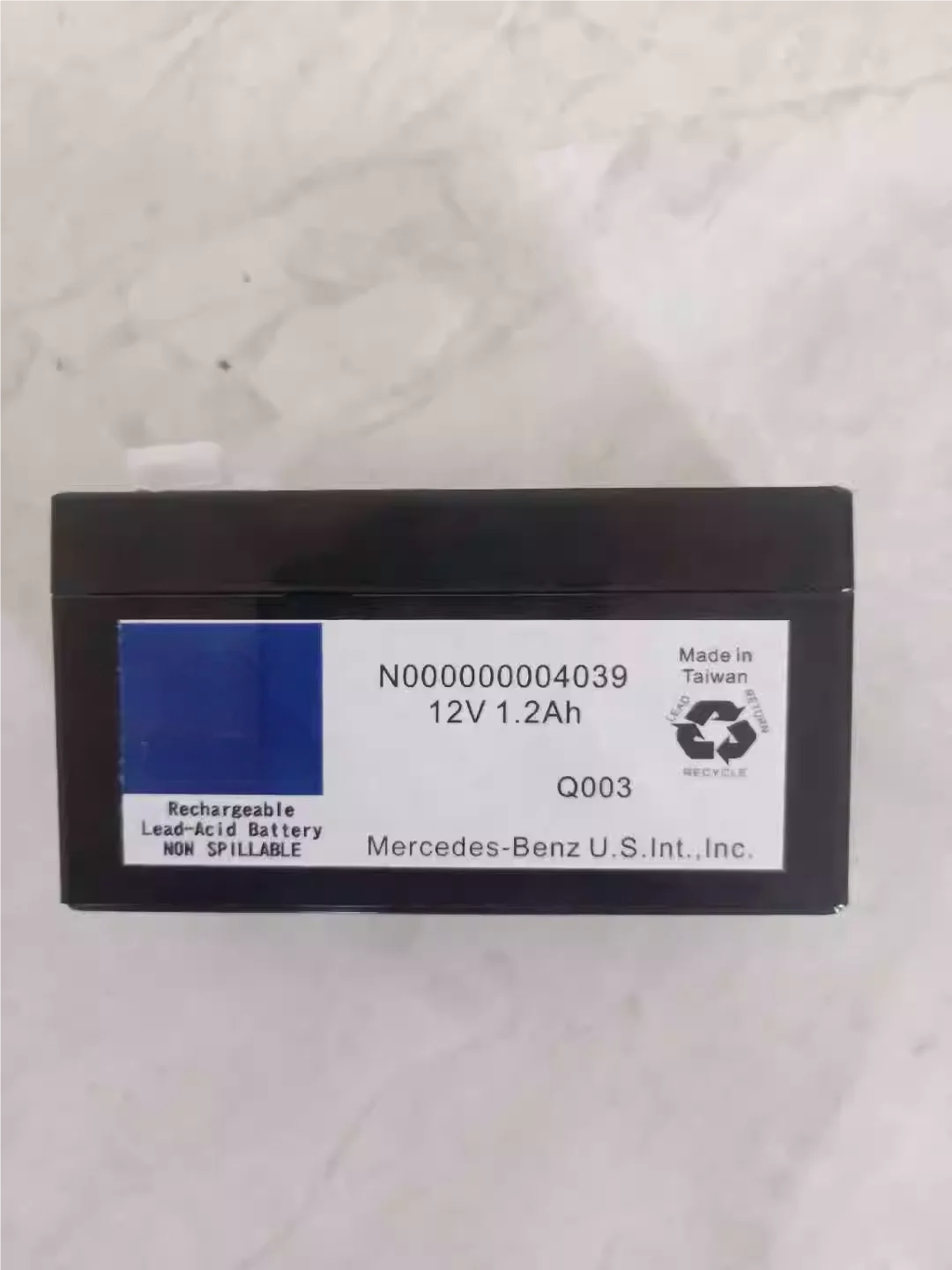 N000000004039 Car Auxiliary Battery 12V 1.2Ah for ML R S Class Backup Battery S300S350S400C200E200E260E300L