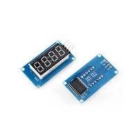 TM1637 4 Bits Digital LED Display Module For arduino 7 Segment 0.36Inch Clock RED Anode Tube Four Serial Driver Board Pack 4