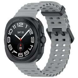 Silicone Sport Bracelet - Marine Band - Galaxy Watch Ultra (Gray 06)