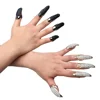 10pcs 3 Sizes Gothic Punk Style False Nail Claw Paw Finger Rings Cosplay Decoration (Golden) Claw ring 6