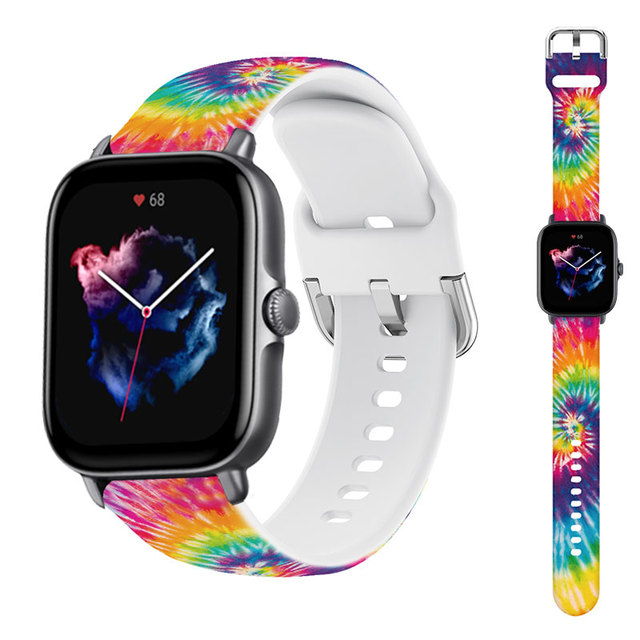 22mm silicone Bnad For Amazfit GTS/2/3/2e/GTS2 Mini/GTR 3 Pro/47mm/GTR2/stratos 2/3 Smartwatch Bracelet Amazfit bip strap