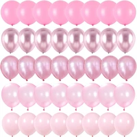Pearl Powder Confetti Metal Latex Balloons Wedding Decoration Pink Globos New Year Birthday Party Baby Shower Anniversary Decor