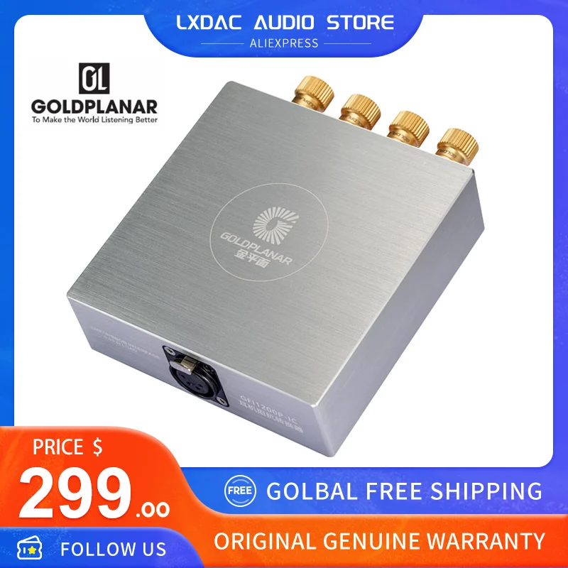 

Gold Planar GFI1200P-IC Impedance Converter for Headphones Dual Transformers for High-Efficiency Output Pre-order a Week