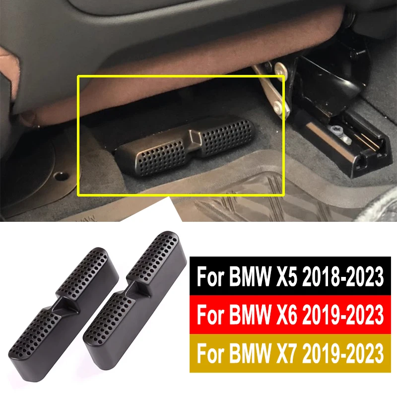 Car Air Vent Cover Grille For BMW X5 G05 XDrive X6 G06 X7 G07 Rear Seat Outlet Interior Accessories