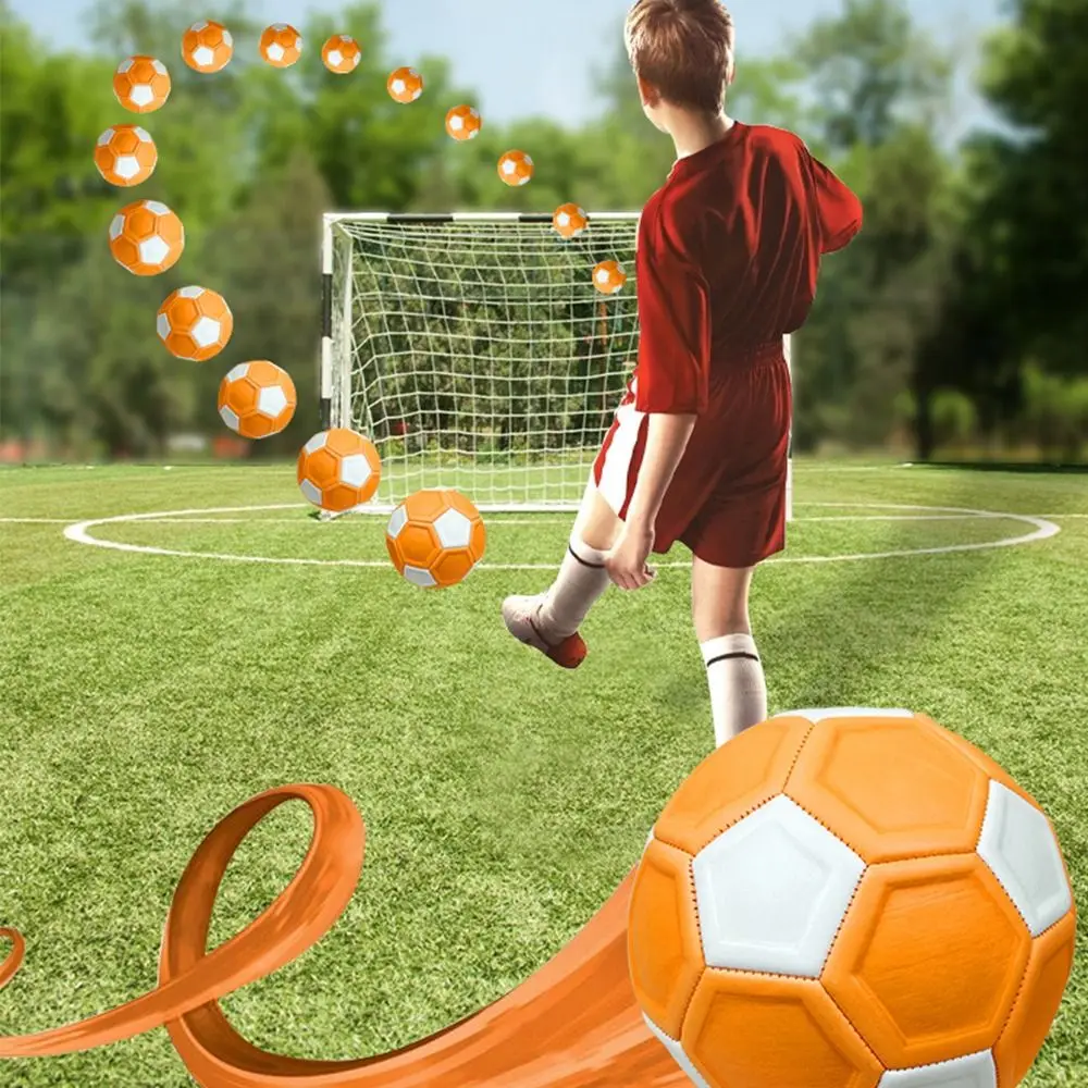 

20cm Kids Soccer Boys Girls Leeway No. 4 Indentation Football Toy Orange Sport Curve Ball Outdoor & Indoor Match