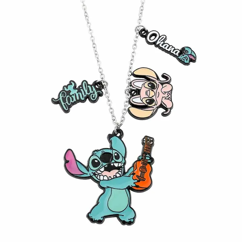 Buy Dessin animé Anime mignon Lilo et Stitch collier mode polyvalent Ins  clavicule chaîne J ｜Necklace-Fordeal