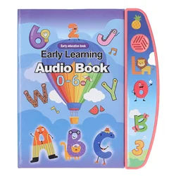 Interactive Audio Alphabet Book for Kids - Educational & Fun Learning Toy (NEW light red)