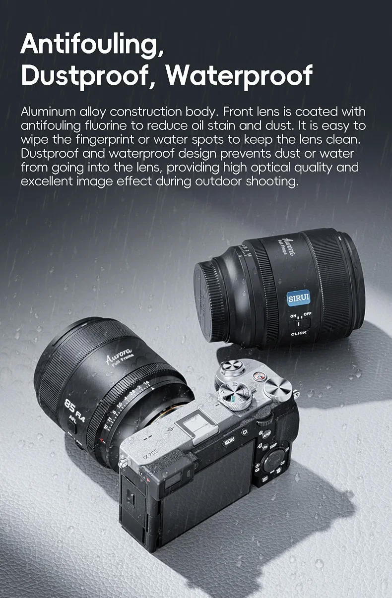 SIRUI Aurora 35mm 85mm F1.4 Auto Focus Camera Lens Telephoto Prime Portrait Lens