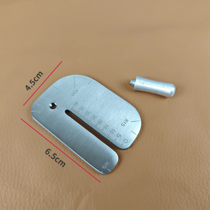 Edelstahl DIY Leder-Ziehbrett, Stanz- und Prickwerkzeug, Leder-Schneide- und Stanzhilfe, Leder-Ziehbrett – Detail 4