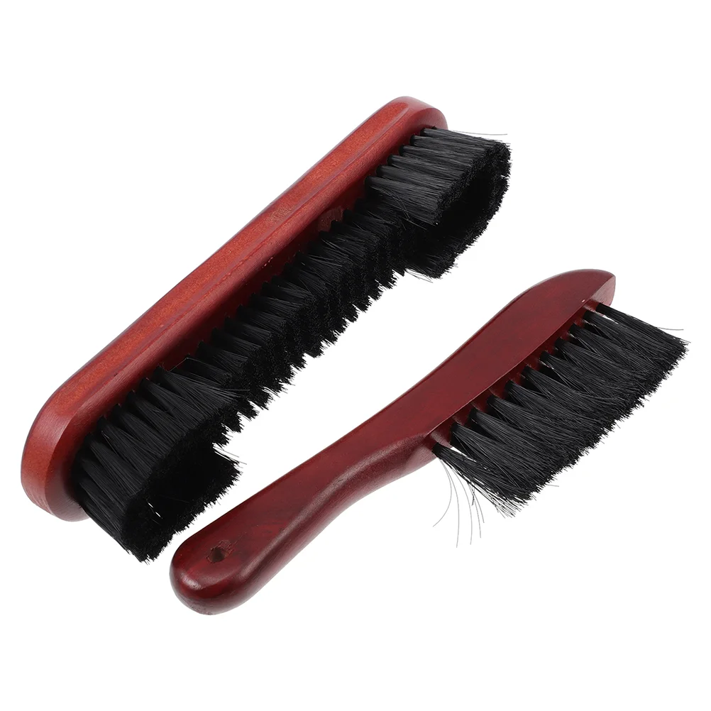 

2Pcs Billiards Pool Table and Rail Brush Pool Table Brush Horse Hair Pool Table Cleaner Stiff Brush Laundry Wooden Scrub Brush