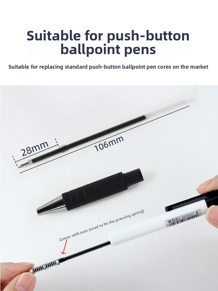 100개입 볼펜 리필 저렴한 볼펜 부드러운 필기감 도매 신제품 0.7mm 볼펜 레드 블루 블랙 컬러 팁 사무용