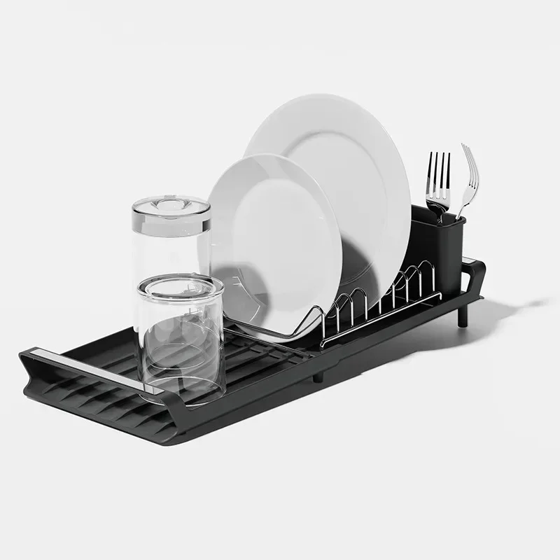 1pcs Expandable Small Dish Drying Rack Dish Racks for Kitchen Counter Dish Drainer Removable Cutlery Holder Kitchen Organization 6