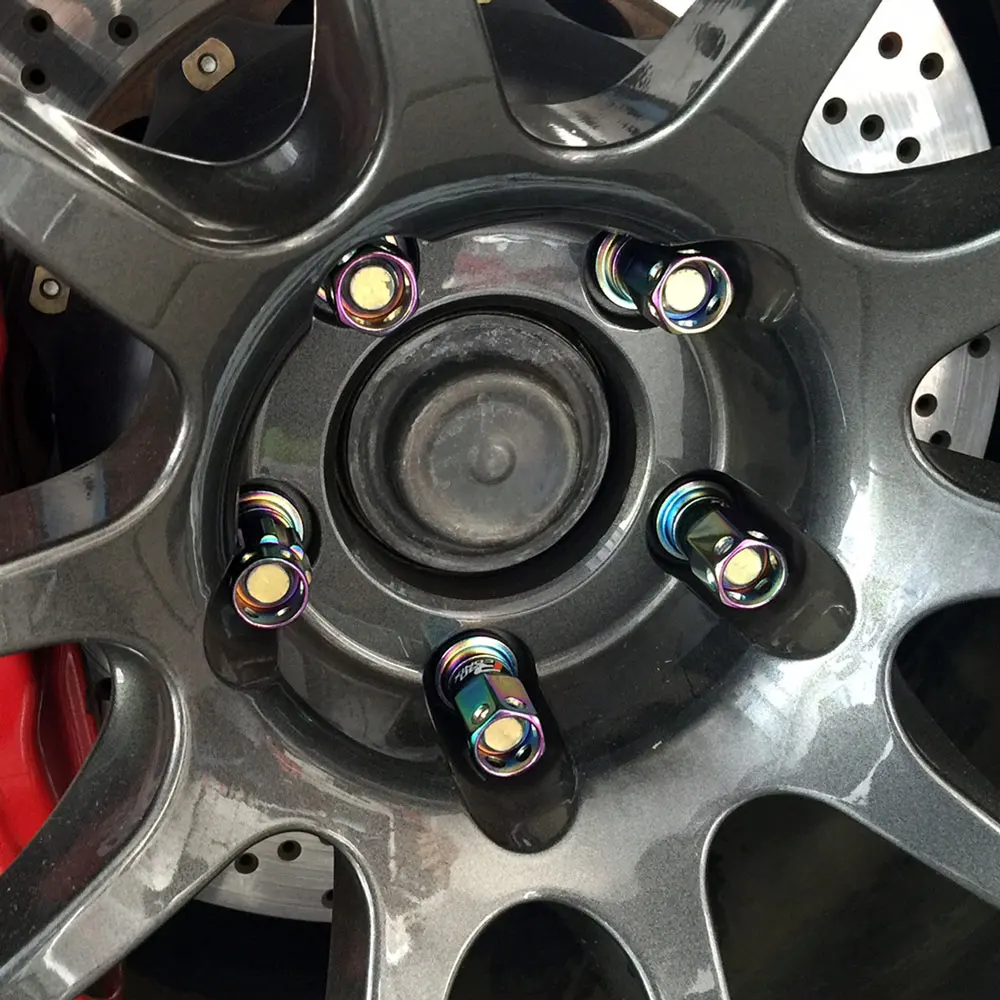 Dadi Ruota In Alluminio M12x1.5 - Confezione Da 20, 5 Colori, Per Auto E Tuning - Foto 7