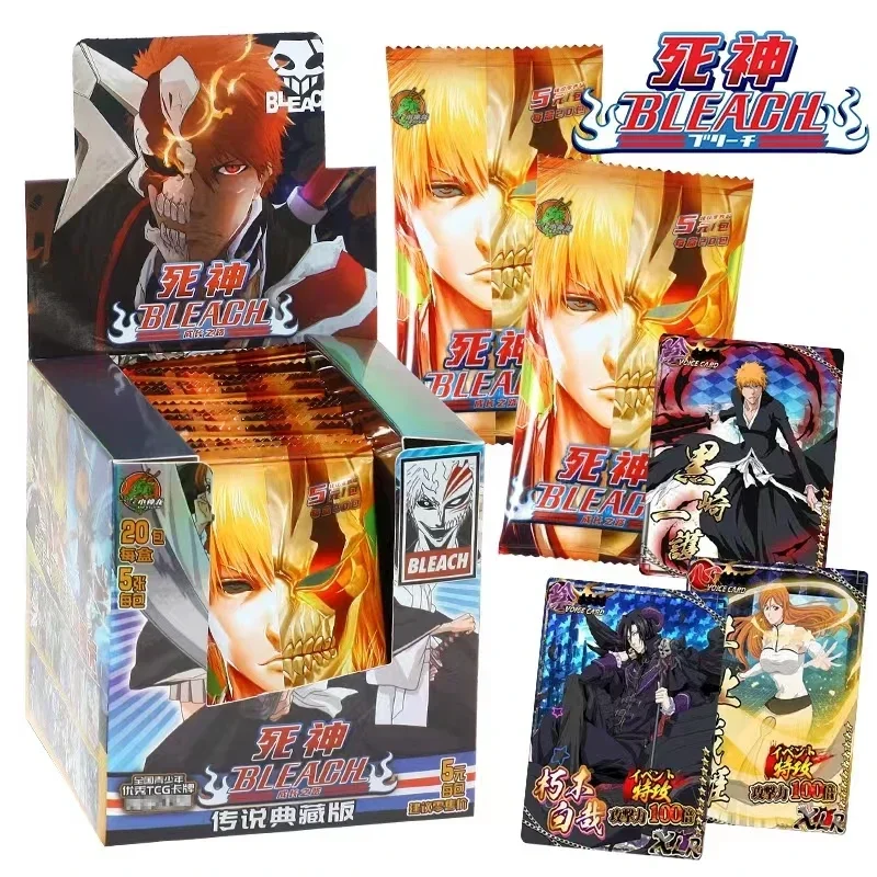 Anime Trading Cards Popular Anime BLEACH Surrounding Rare Characters Kurosaki Ichigo Card Limited Flash Card Child Boy Hobby Toy Birthday Gift