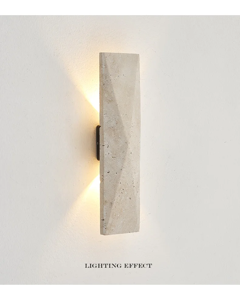 Outdoor Wall Lamp Yellow Stone