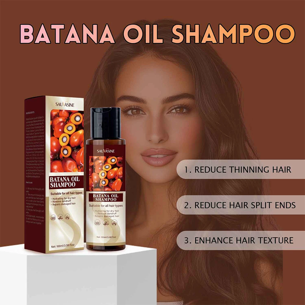 Pure Organic Batana Oil Shampoo Soap Bar Batana Hair Shampoo Repair Damaged Hair Treatment Growth Cleansing Soap hair shampoo